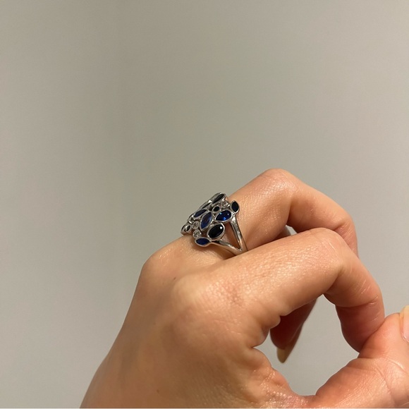 Fancy Sapphire Cocktail Ring - Picture 4 of 6